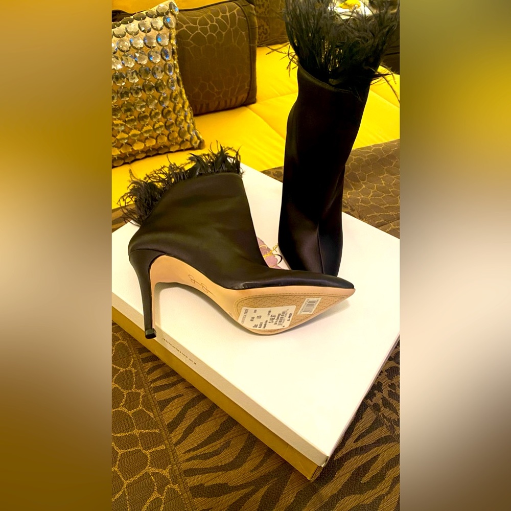 Jessica Simpson JS-Prixey Black Matte Satin Bootie
